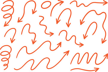  Zigzag & Wavy Hand-Drawn Arrows – Playful Doodle Lines, Squiggles, and Sketchy Design Elements 