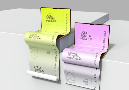 Laptop Screen Mockup Presentation View