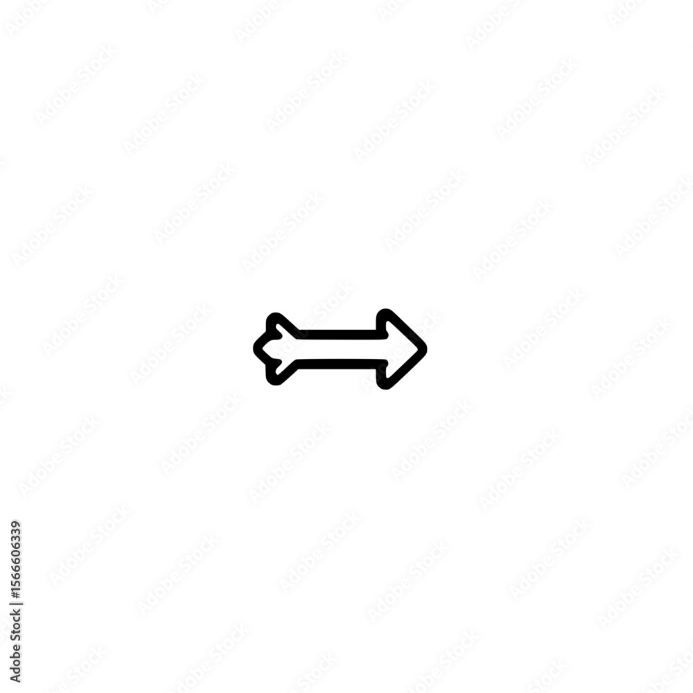 Poster right arrow icon vector in modern flat style perfect for web mobile and app design projects