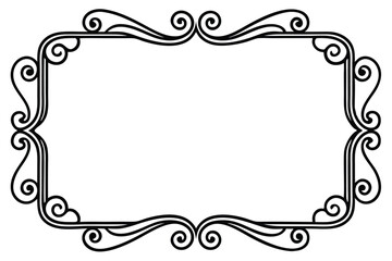 Ornate Rectangular Frame