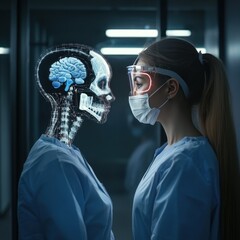 Human Interaction with Artificial Intelligence in Healthcare Setting