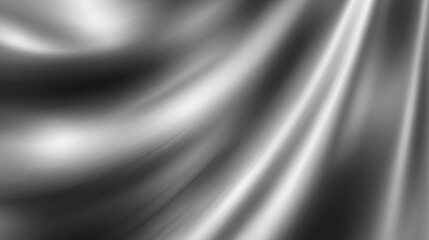 Shimmering silver texture with reflective surface and soft gradient lighting for an abstract effect.