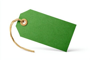 Green Tag with String