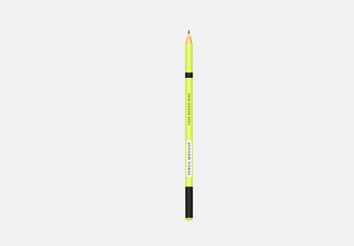 Yellow Pencil Mockup Design