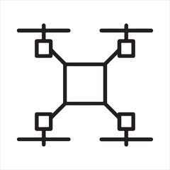 Black and white cartoon vector illustration of a man with a dumbbell symbol