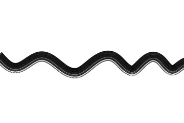 Abstract wavy line brush stroke design element for borders, dividers, or scrapbook accents