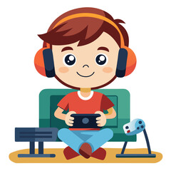 cartoon boy with a wrench