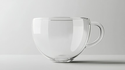 style glass cup transparent