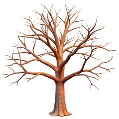 Fototapeta premium oak tree isolated on white
