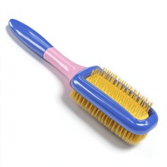 Plastic comb isolated on white background