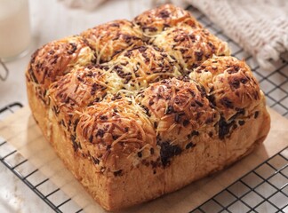 Roti Kasur. The bread is shaped like a mattress with a soft texture