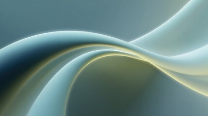 Abstract design curves teal yellow