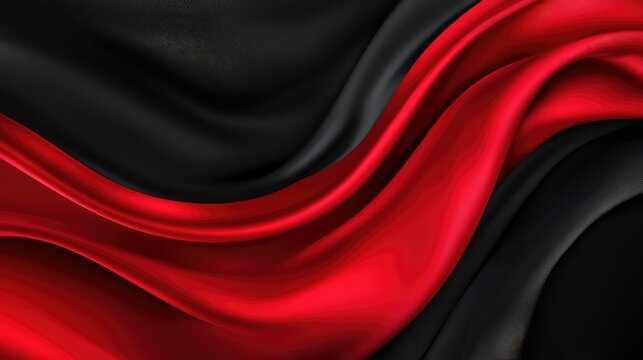 style black and red banner