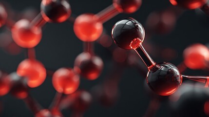Colorful molecular structure illustration