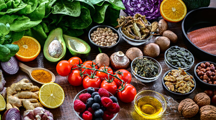 Foods representing anti-inflammatory diet