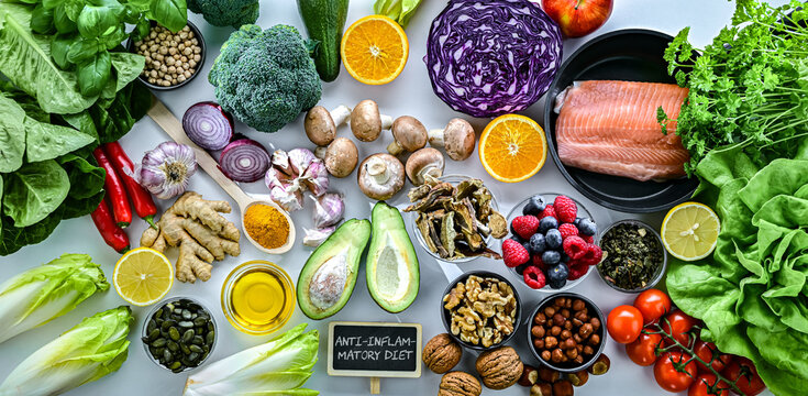Foods representing anti-inflammatory diet