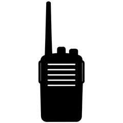 Walkie Talkie Silhouette Clipar