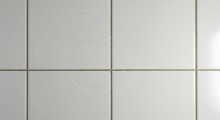 Minimalist Close-Up of Square Tiles with Clean Lines, Seamless Pattern, Reflective Surface, Neat Arrangement.