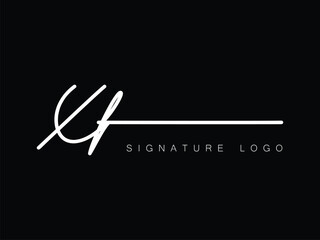 XF Handwritten initial letter, XF simple signature vector XF logo , XF beauty logo , XF photography letter logo design.