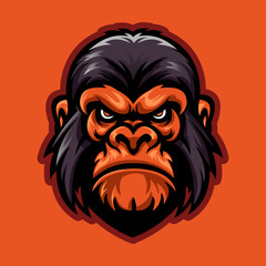 Angry Red Gorilla Mascot