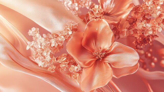 realistic rose gold wedding invite