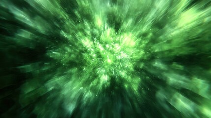 Obraz premium vibrant green burst