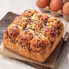 Roti Kasur. The bread is shaped like a mattress with a soft texture