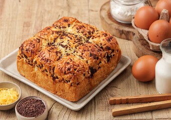 Roti Kasur. The bread is shaped like a mattress with a soft texture