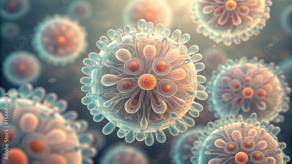 Poster Probiotic Colonies with Subtle Color Variation in Gigapixel Detail