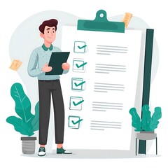 Prospective employee reviewing role expectations