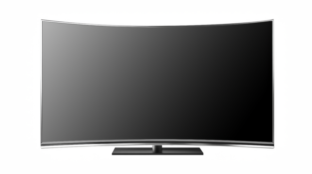 Modern 3D Smart TV with Dark Screen and Thin Bezel Design