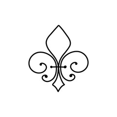 Fleur de lis vector icon