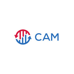 CAM Letter Initial Logo Design Template Vector Illustration