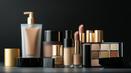 Stylish makeup product mockup featuring eyeliners isolated on white for muck up
