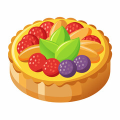 cake with fruits