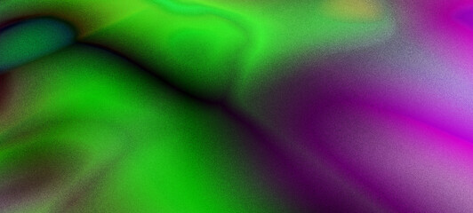 Abstract Green and Purple Swirl Gradient Background Texture