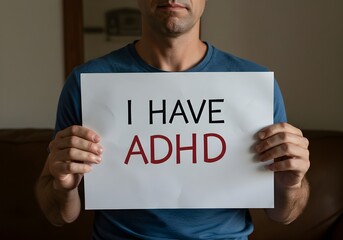 Awareness Campaign, ADHD, Indoor Setting, Photography, Personal Reflection, Close-Up, Mental Health Advocacy