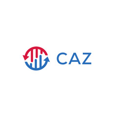 CAZ Letter Initial Logo Design Template Vector Illustration