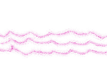Three pink scribble brush strokes with splatter texture for modern digital designs and overlays