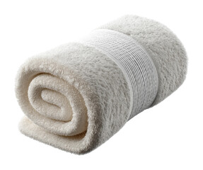 Cozy white towel roll home bathroom product display