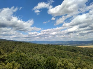 clouds over the mountains