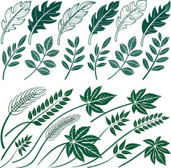 Fototapeta premium Green Leafy Floral Seamless Pattern Design for Nature-Inspired Decoration