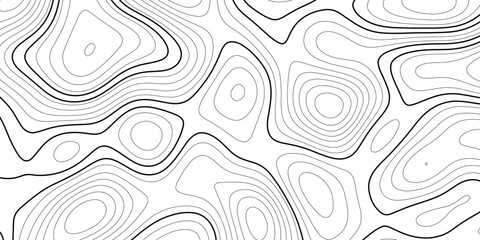 Topographic Background. Abstract wavy and curved lines background. Background of the Topographic Map. Sophisticated Dark Background with Contour Map Lines Creating an Organic and Fluid Pattern.