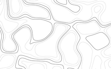 Topographic Background. Abstract wavy and curved lines background. Background of the Topographic Map. Sophisticated Dark Background with Contour Map Lines Creating an Organic and Fluid Pattern.