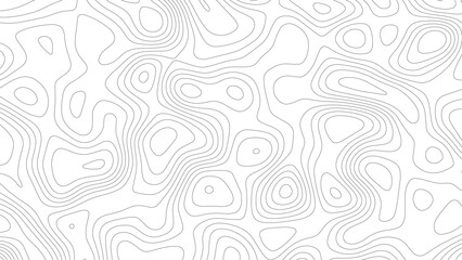 Topographic Background. Abstract wavy and curved lines background. Background of the Topographic Map. Sophisticated Dark Background with Contour Map Lines Creating an Organic and Fluid Pattern.