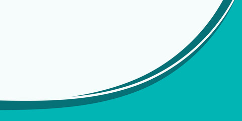 Teal Wave Abstract Background Template for Business or Corporate Banner