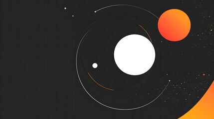 Black Minimalist Abstract Background