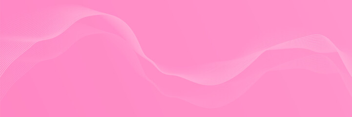 Vibrant Pink Abstract Wave Background