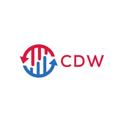 CDW Letter Initial Logo Design Template Vector Illustration