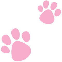 pink paw print